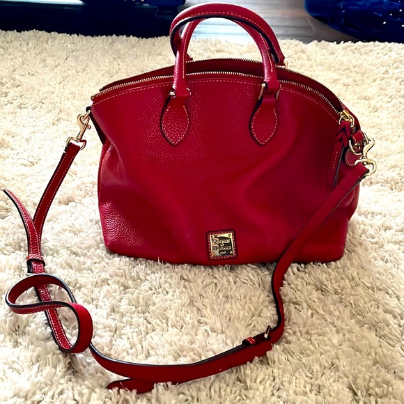 Dooney & Bourke Handbags - Dooney & Burke Satchel Red Hangbag